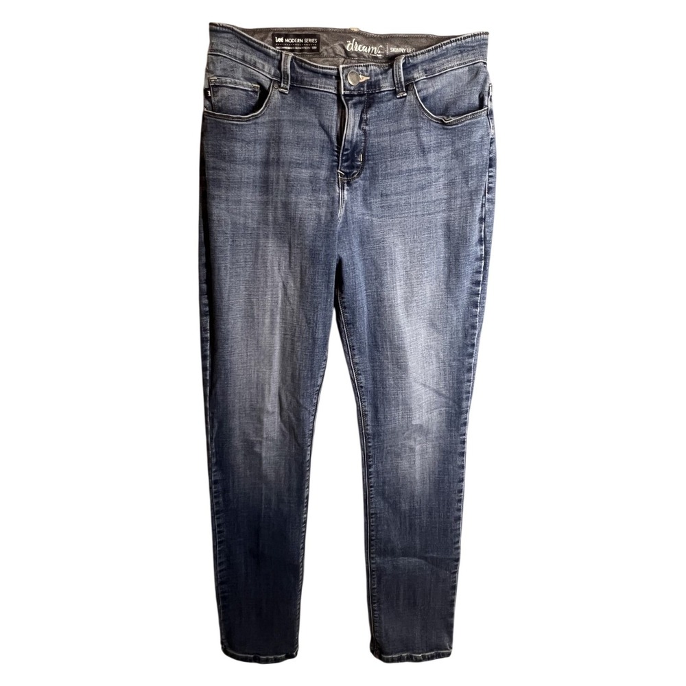 Lee Modern Series The Dream Jean Skinny Leg Women's Size 12‎ Long Blue Denim